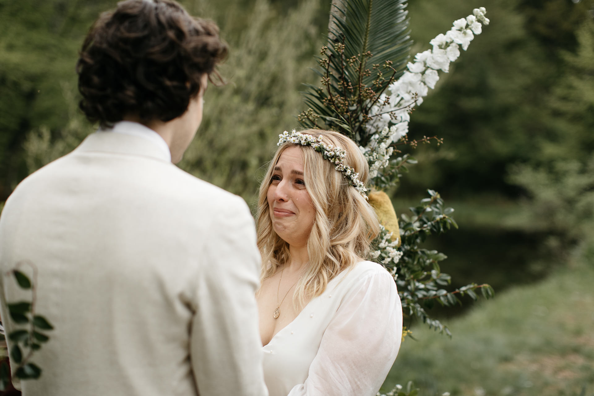 Boho Catskills Wedding at Foxfire Mountain House, NY by Jean-Laurent Gaudy Photography
