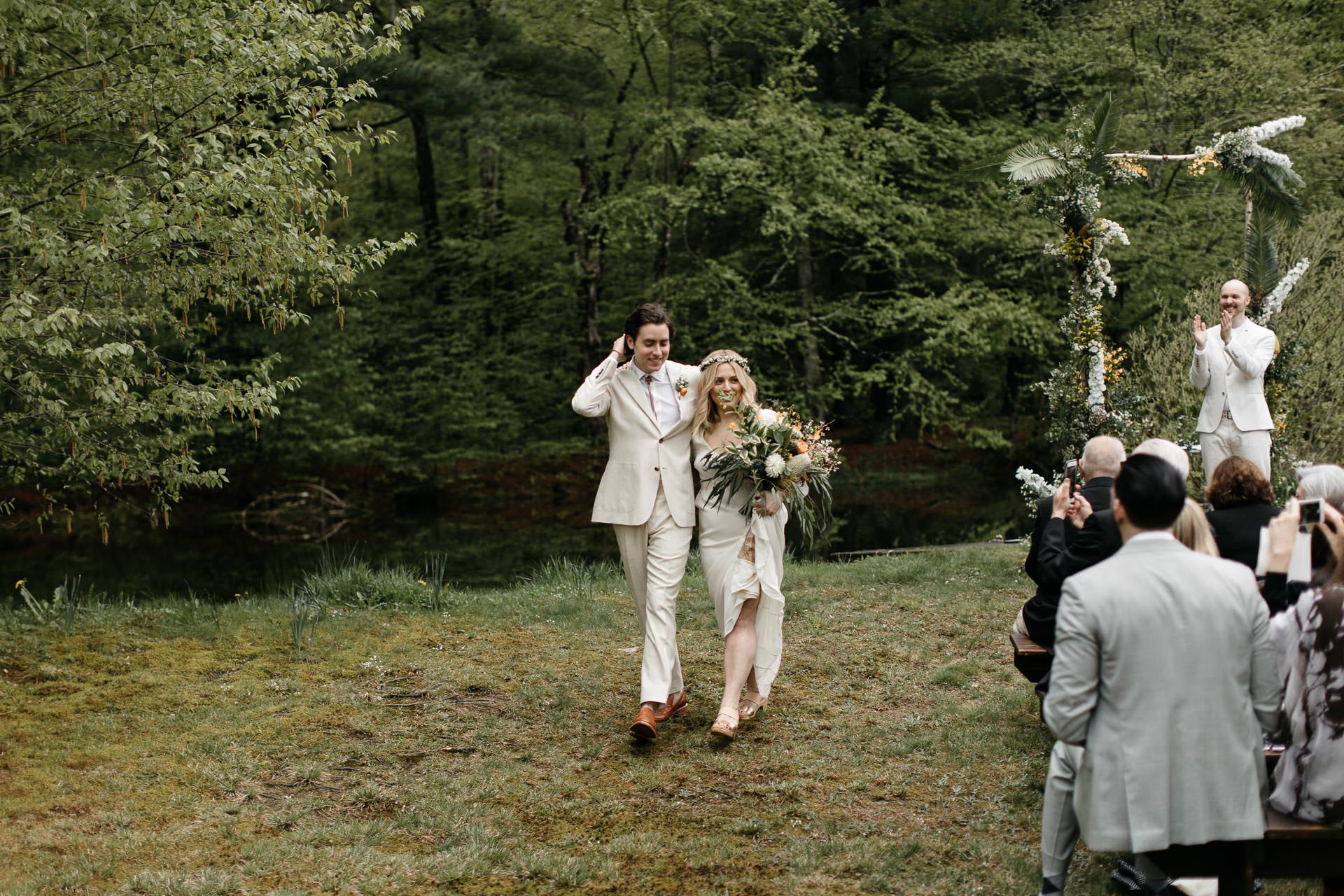 Boho Catskills Wedding at Foxfire Mountain House, NY by Jean-Laurent Gaudy Photography