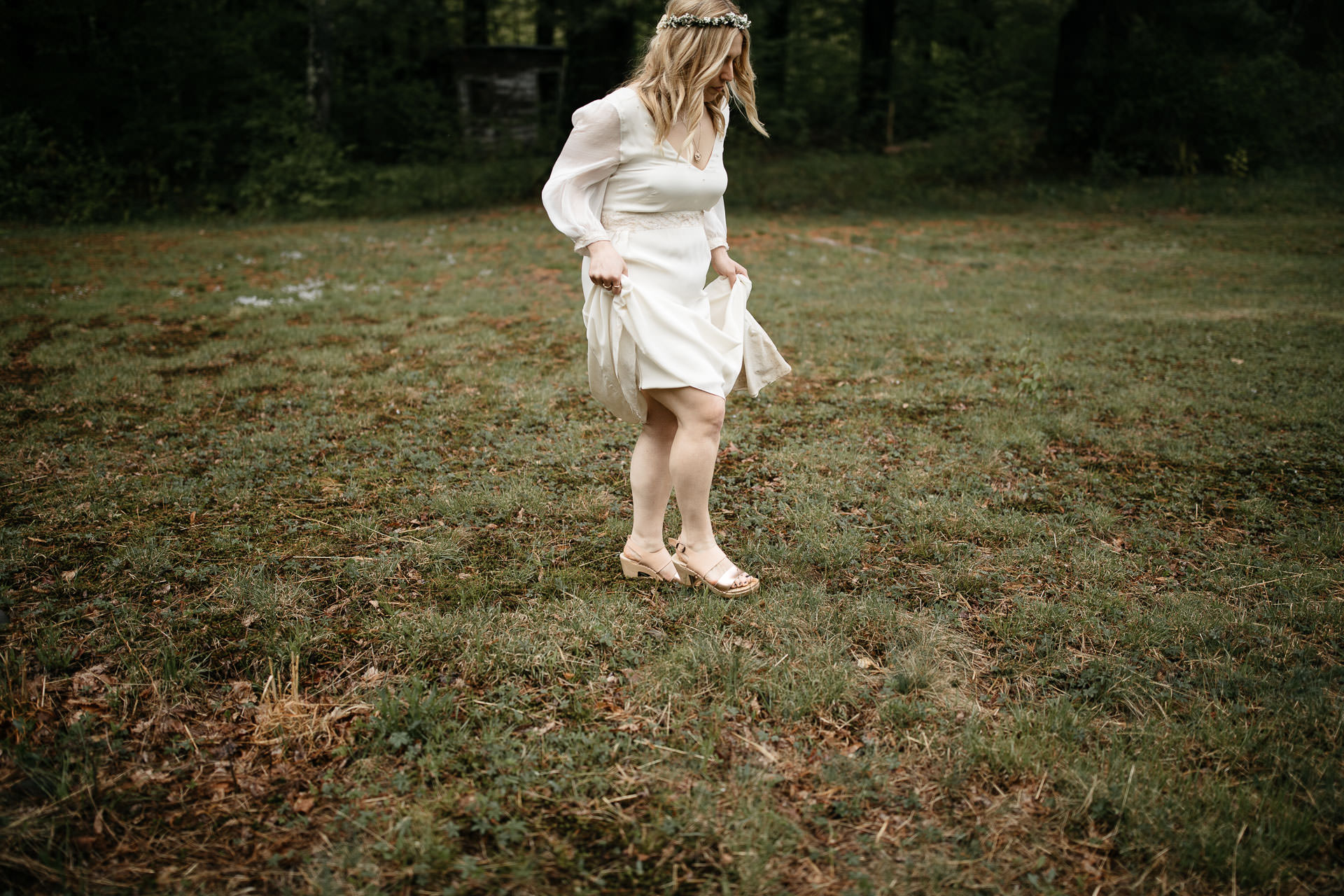 Boho Catskills Wedding at Foxfire Mountain House, NY by Jean-Laurent Gaudy Photography