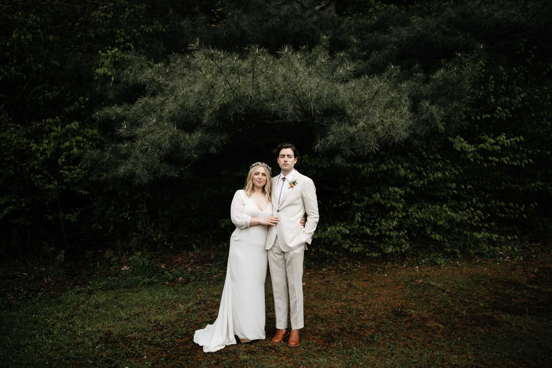 Boho Catskills Wedding at Foxfire Mountain House, NY by Jean-Laurent Gaudy Photography