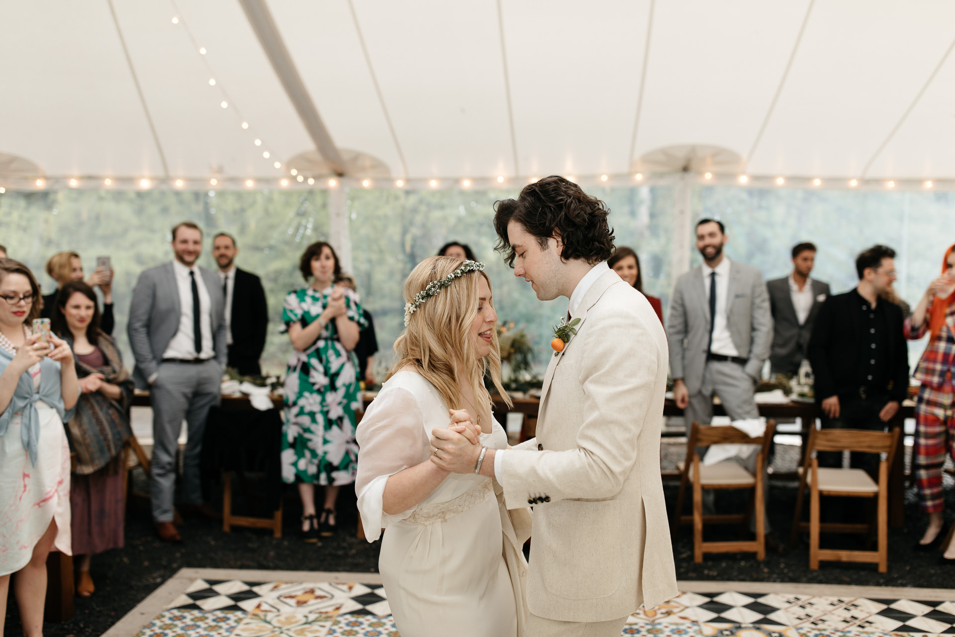 Boho Catskills Wedding at Foxfire Mountain House, NY by Jean-Laurent Gaudy Photography