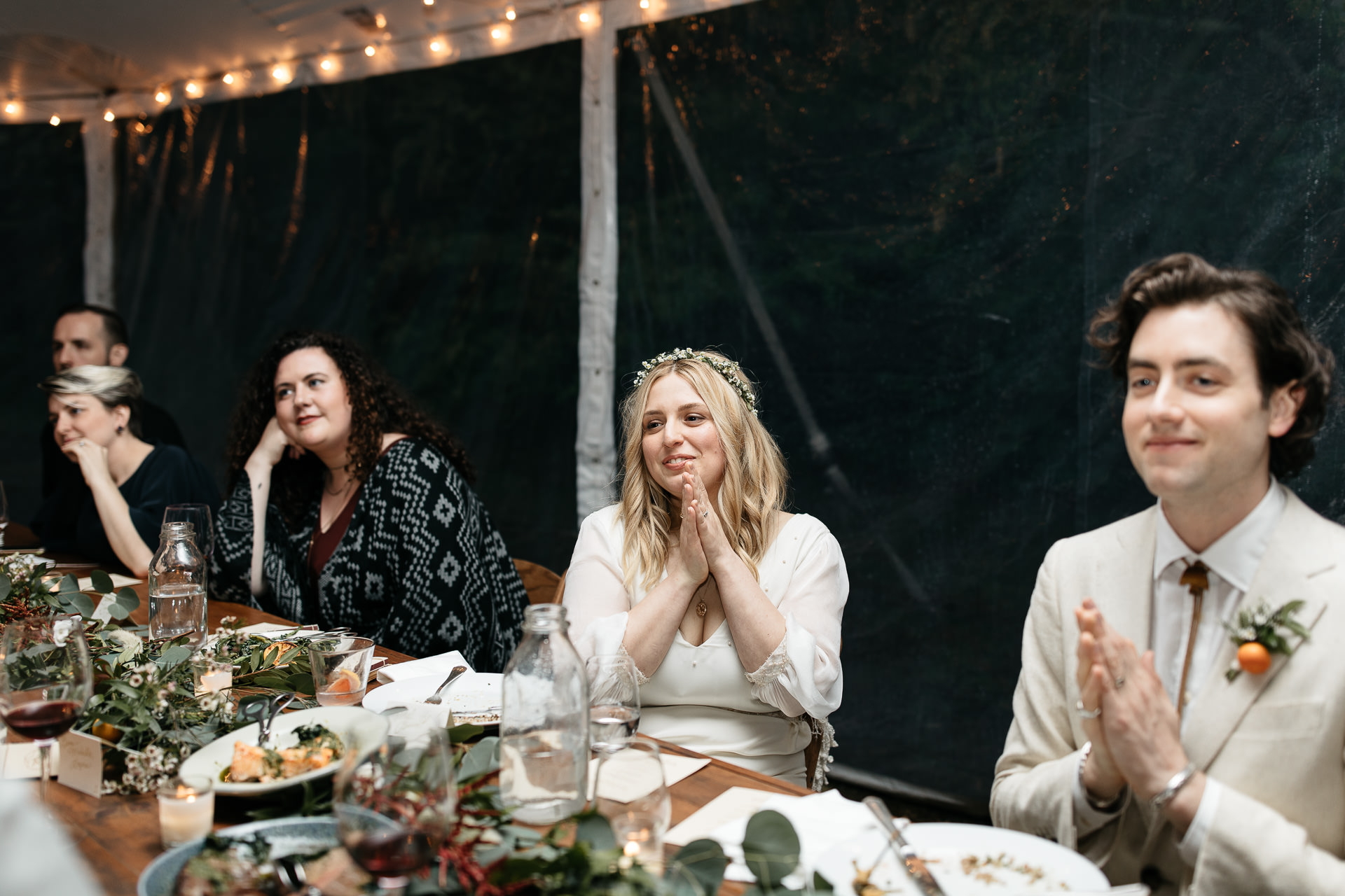 Boho Catskills Wedding at Foxfire Mountain House, NY by Jean-Laurent Gaudy Photography