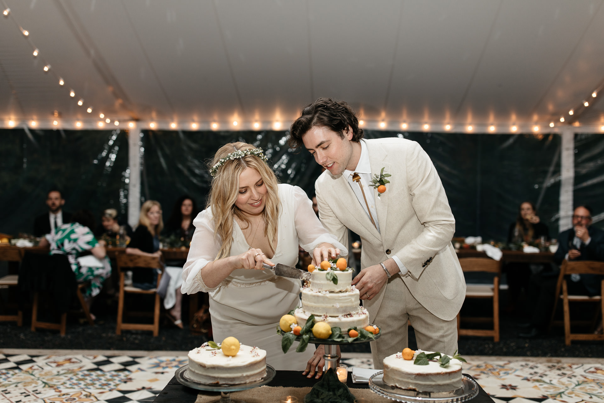 Boho Catskills Wedding at Foxfire Mountain House, NY by Jean-Laurent Gaudy Photography