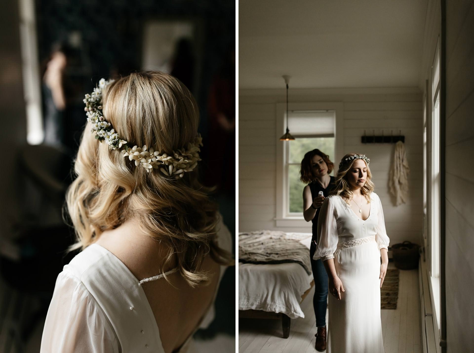 Boho Catskills Wedding at Foxfire Mountain House, NY by Jean-Laurent Gaudy Photography