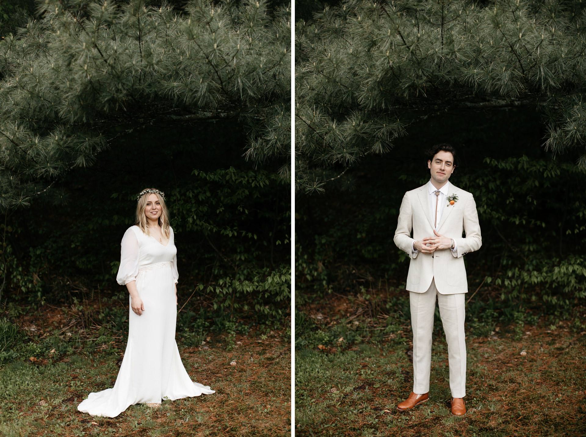 Boho Catskills Wedding at Foxfire Mountain House, NY by Jean-Laurent Gaudy Photography