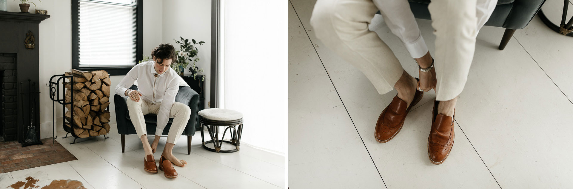 Boho Catskills Wedding at Foxfire Mountain House, NY by Jean-Laurent Gaudy Photography