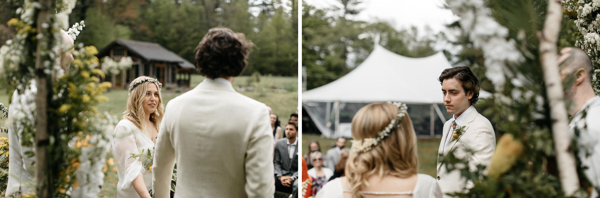 Boho Catskills Wedding at Foxfire Mountain House, NY by Jean-Laurent Gaudy Photography