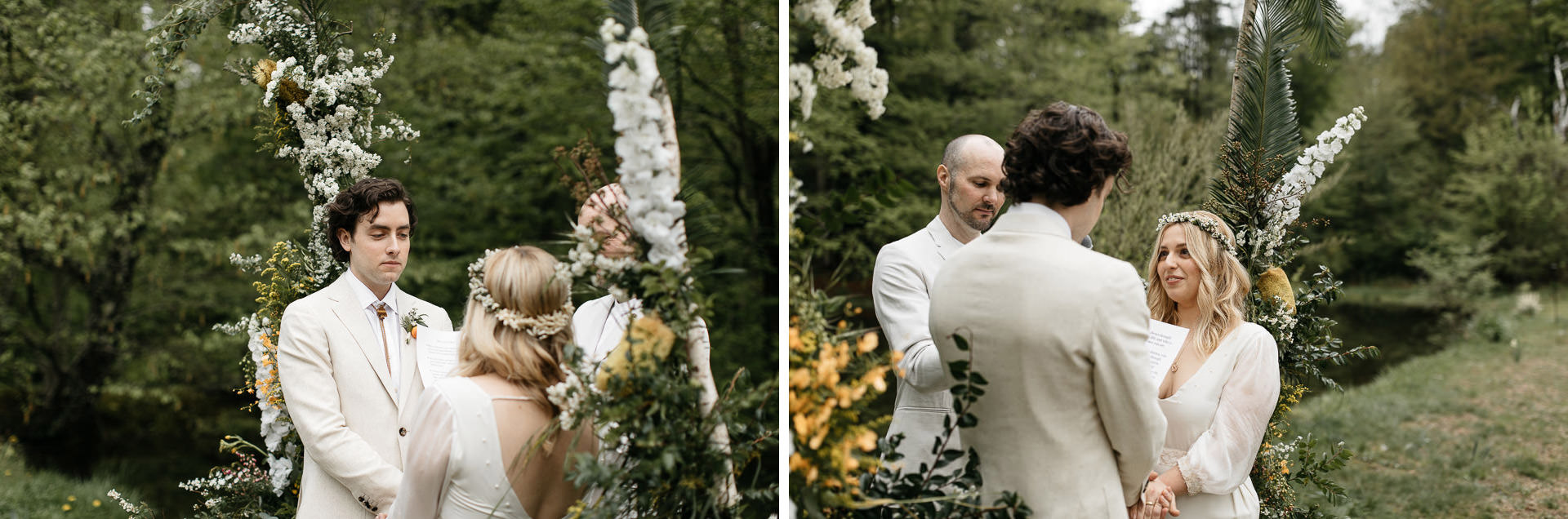 Boho Catskills Wedding at Foxfire Mountain House, NY by Jean-Laurent Gaudy Photography