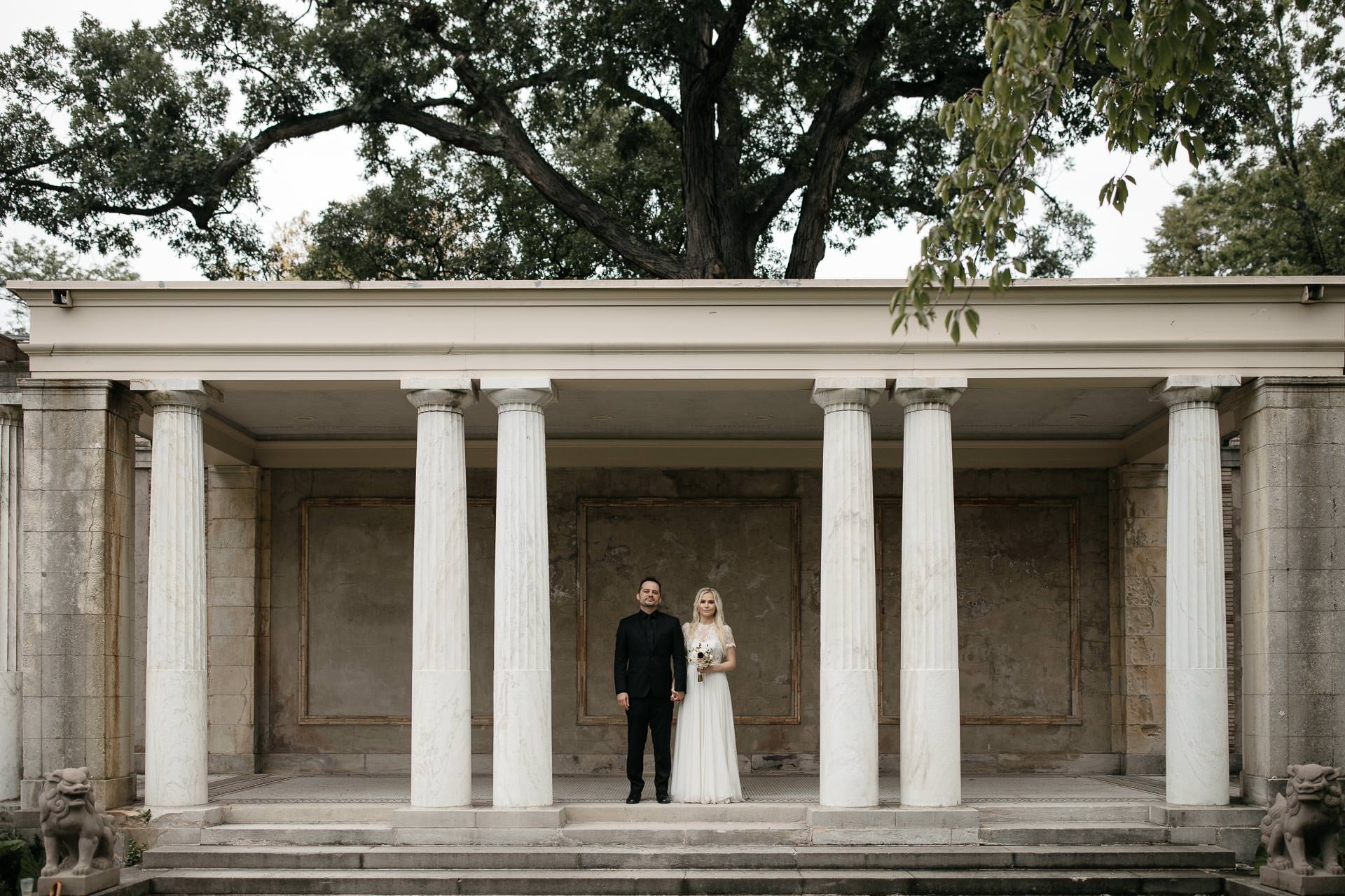 Elopement Untermyer Gardens in New York City by Jean-Laurent Gaudy