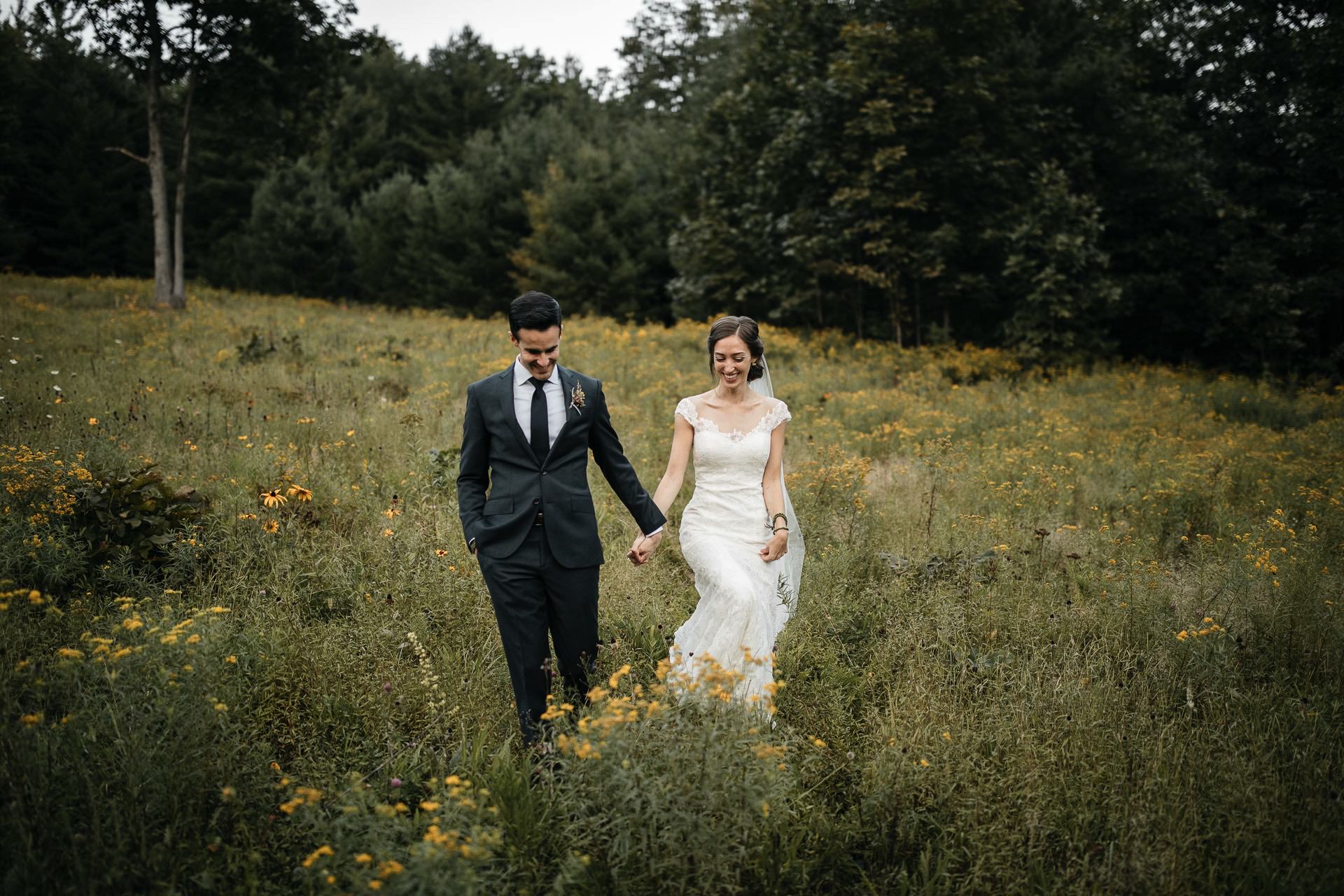 Isabel & Robbie Romantic Catskills Wedding in mount Tremper by Jean-Laurent Gaudy