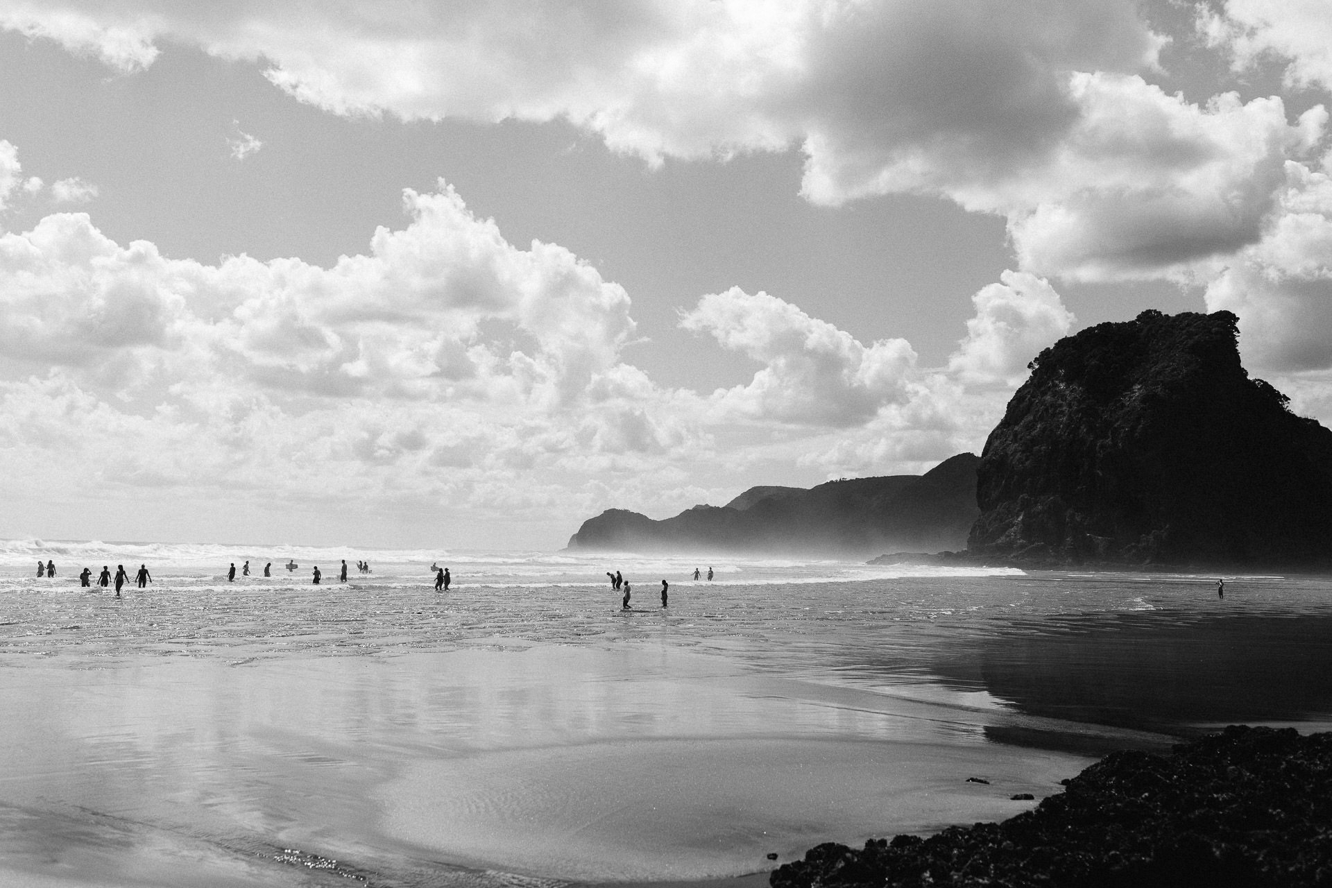 Amy & Daniel Piha Beach Engagement New Zealand by Jean-Laurent Gaudy