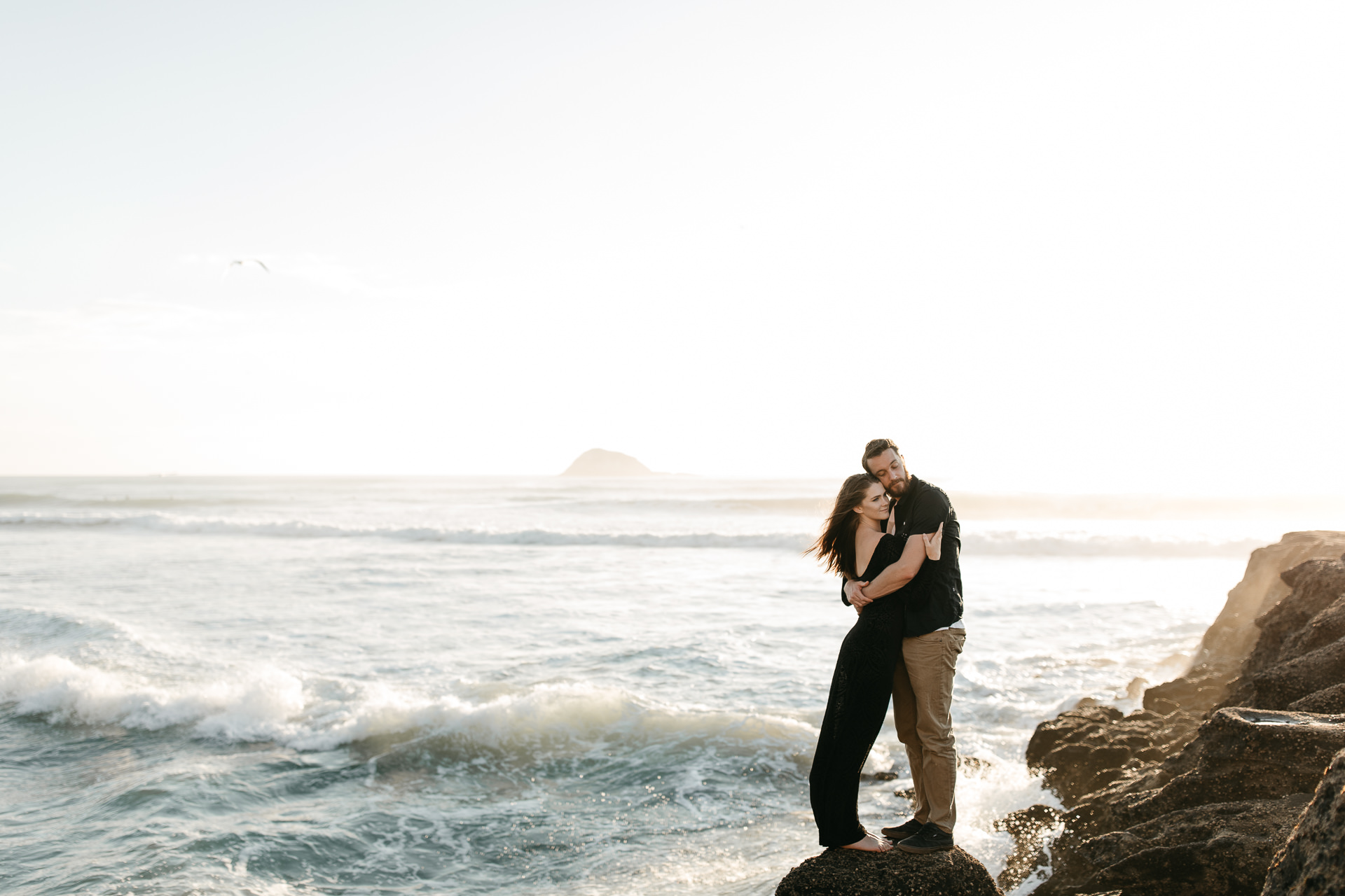 Amy & Daniel Piha Beach Engagement New Zealand by Jean-Laurent Gaudy