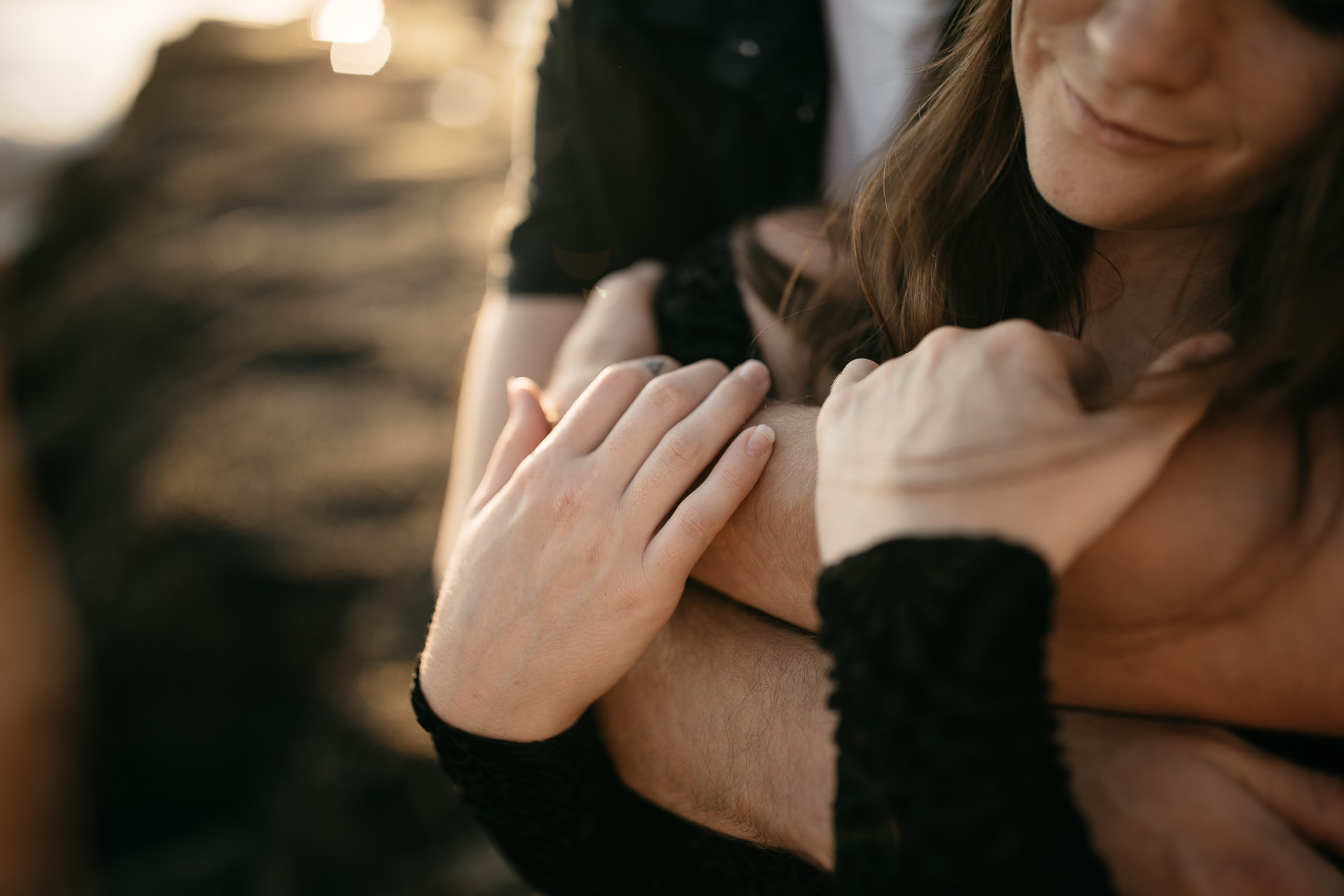 Amy & Daniel Piha Beach Engagement New Zealand by Jean-Laurent Gaudy