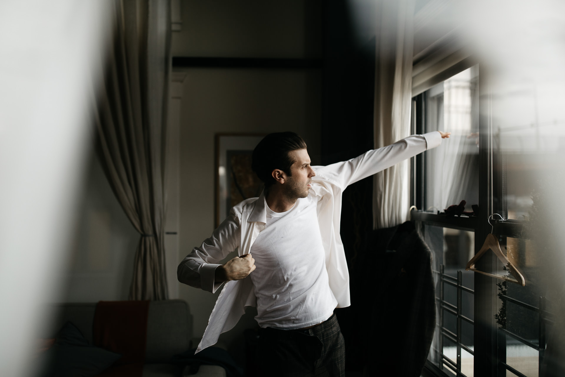 Courtney & Hank Wedding Wedding Brooklyn Box House Hotel, New York, by Jean-Laurent Gaudy