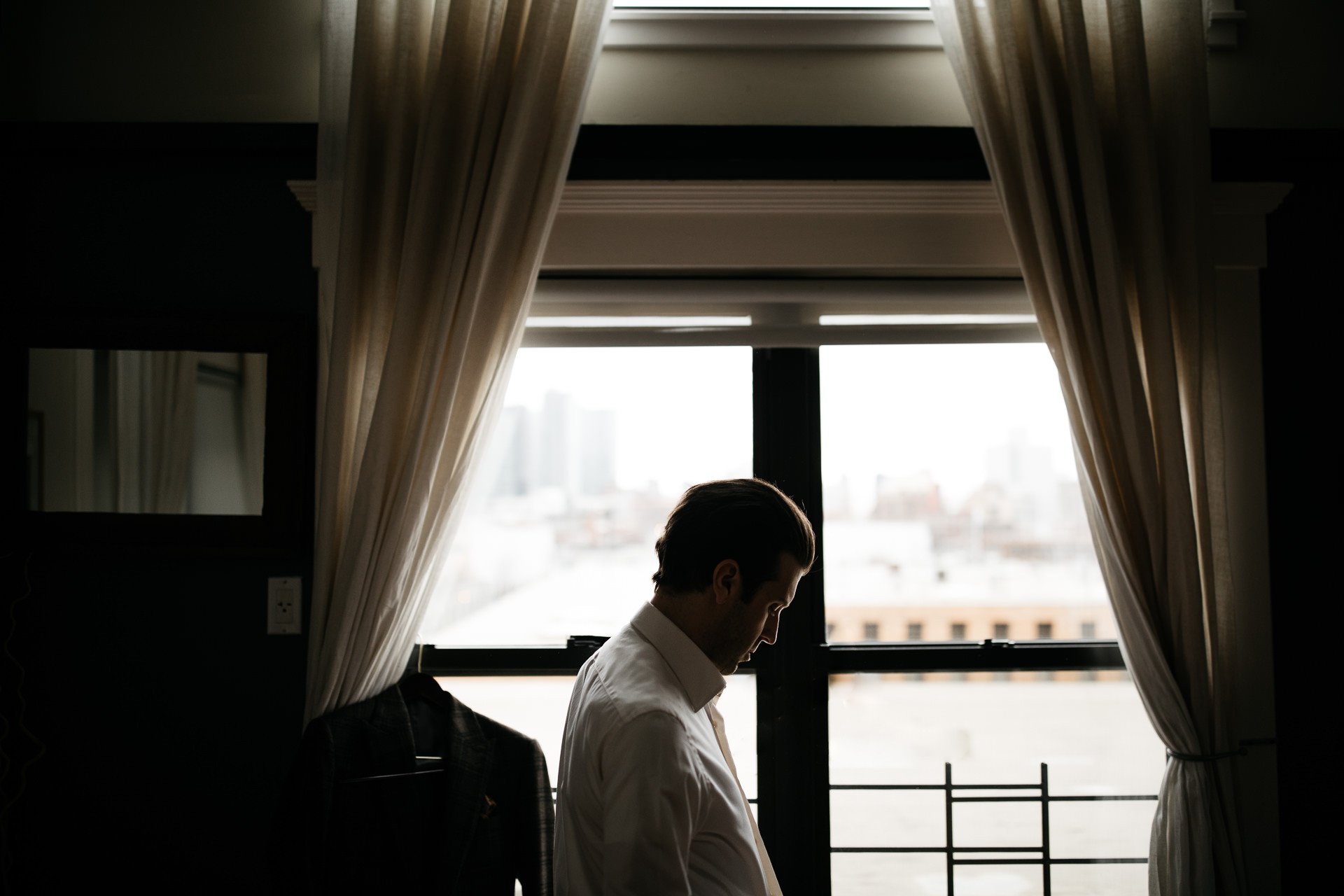 Courtney & Hank Wedding Wedding Brooklyn Box House Hotel, New York, by Jean-Laurent Gaudy