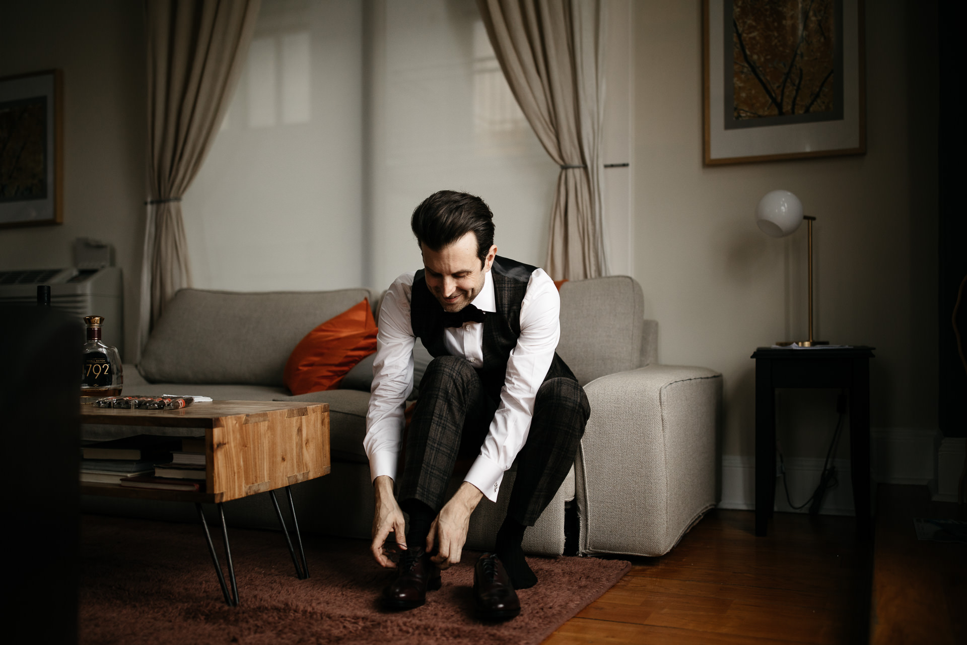 Courtney & Hank Wedding Wedding Brooklyn Box House Hotel, New York, by Jean-Laurent Gaudy