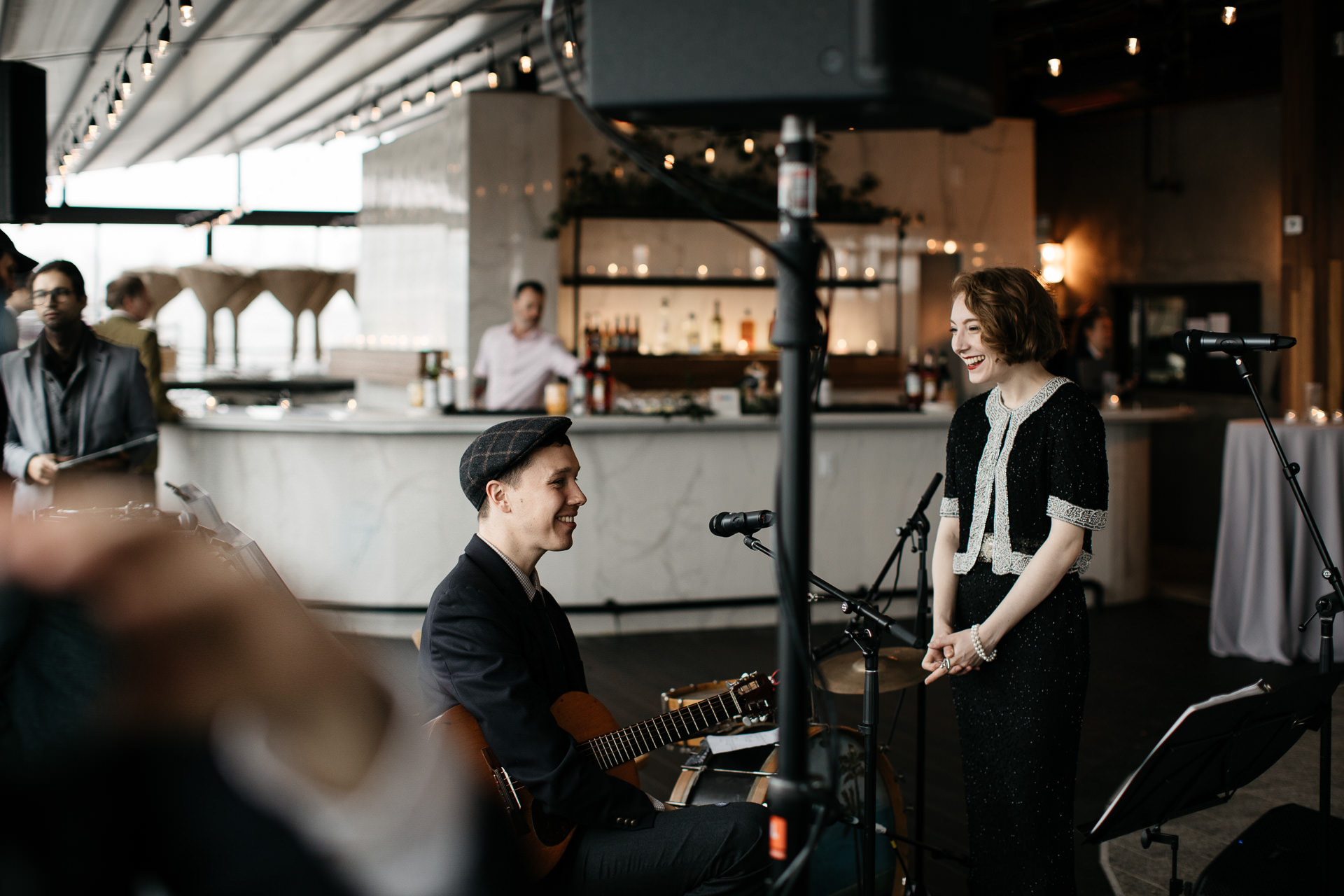 Courtney & Hank Wedding Wedding Brooklyn Box House Hotel, New York, by Jean-Laurent Gaudy