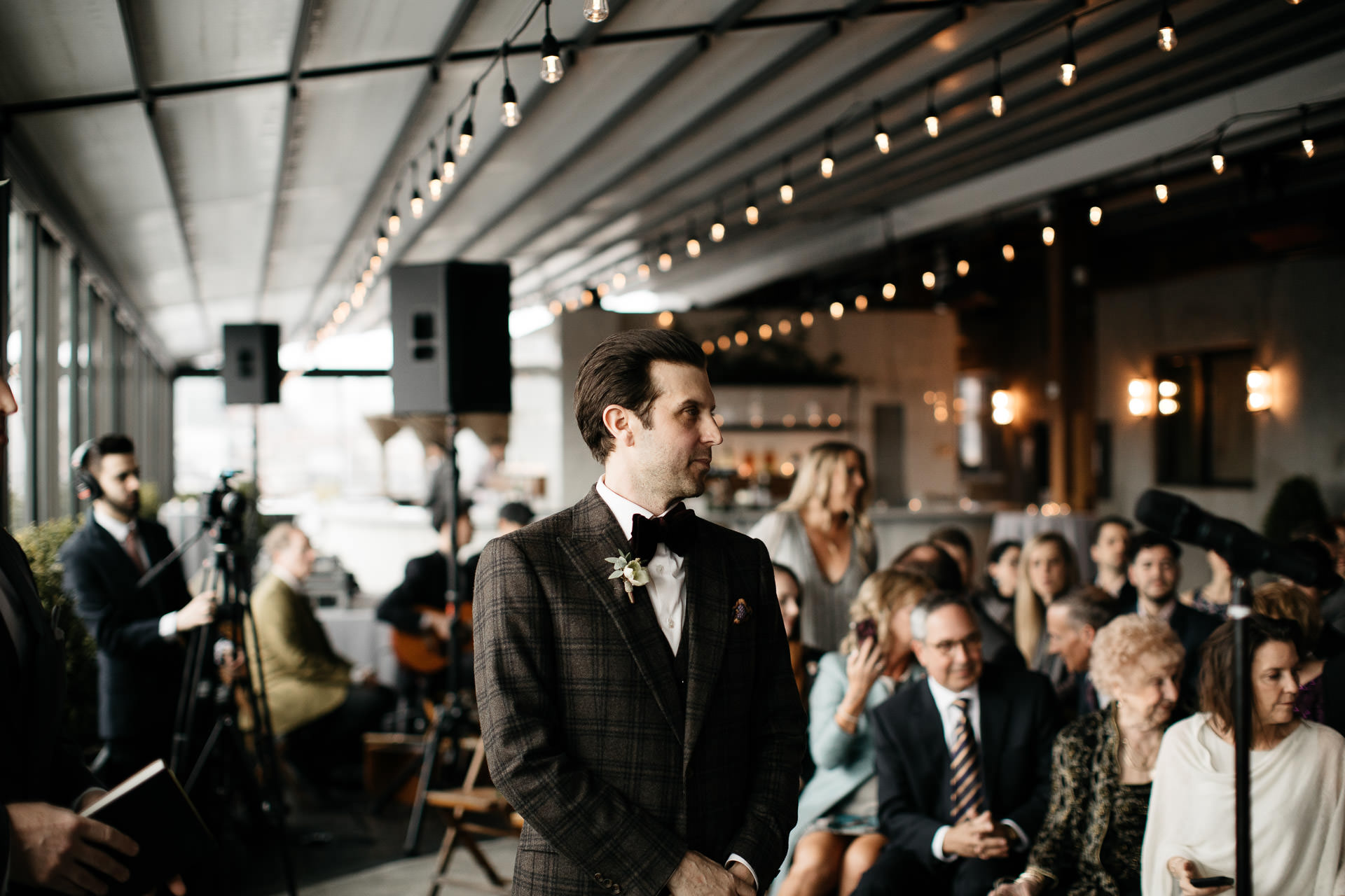 Courtney & Hank Wedding Wedding Brooklyn Box House Hotel, New York, by Jean-Laurent Gaudy