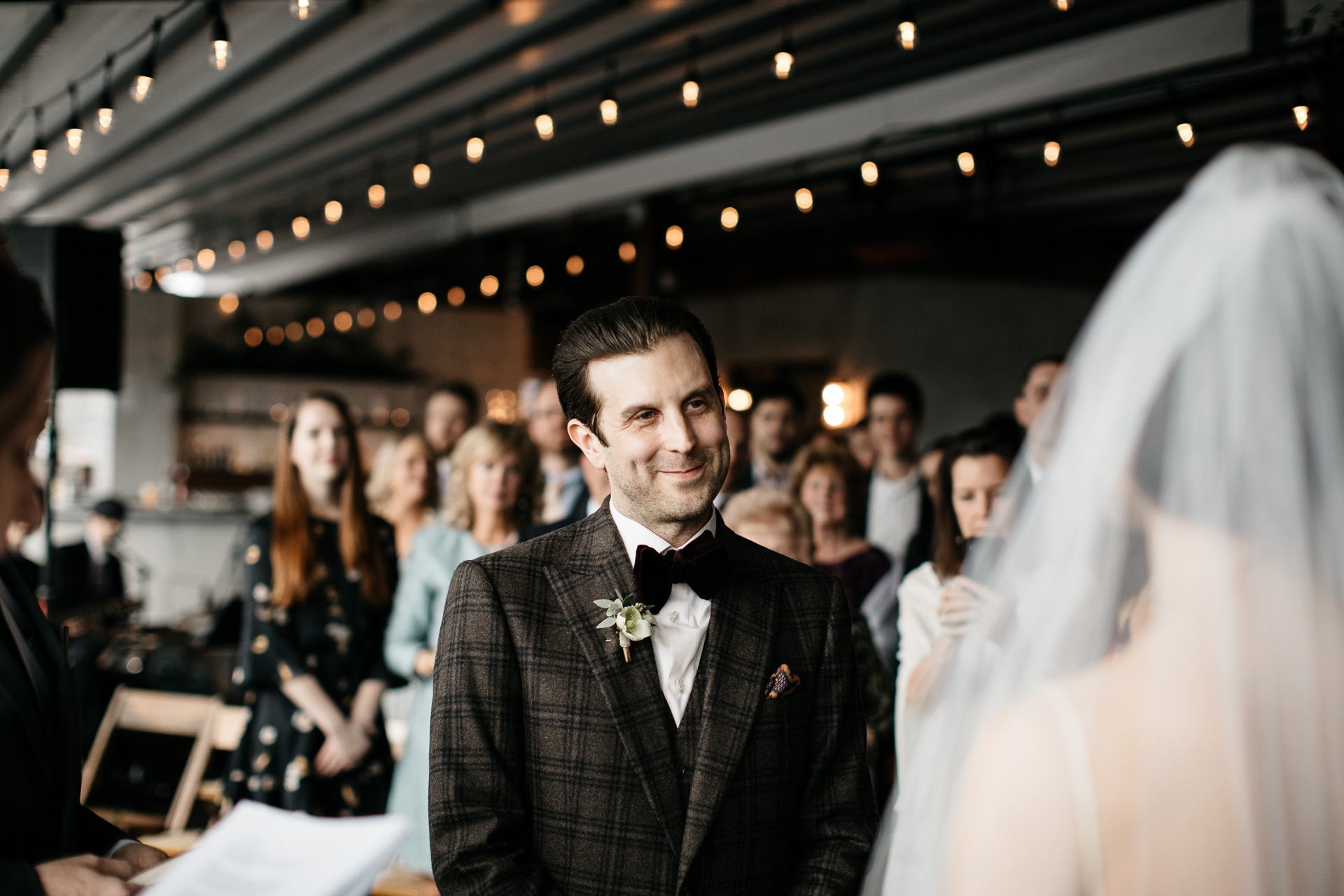 Courtney & Hank Wedding Wedding Brooklyn Box House Hotel, New York, by Jean-Laurent Gaudy