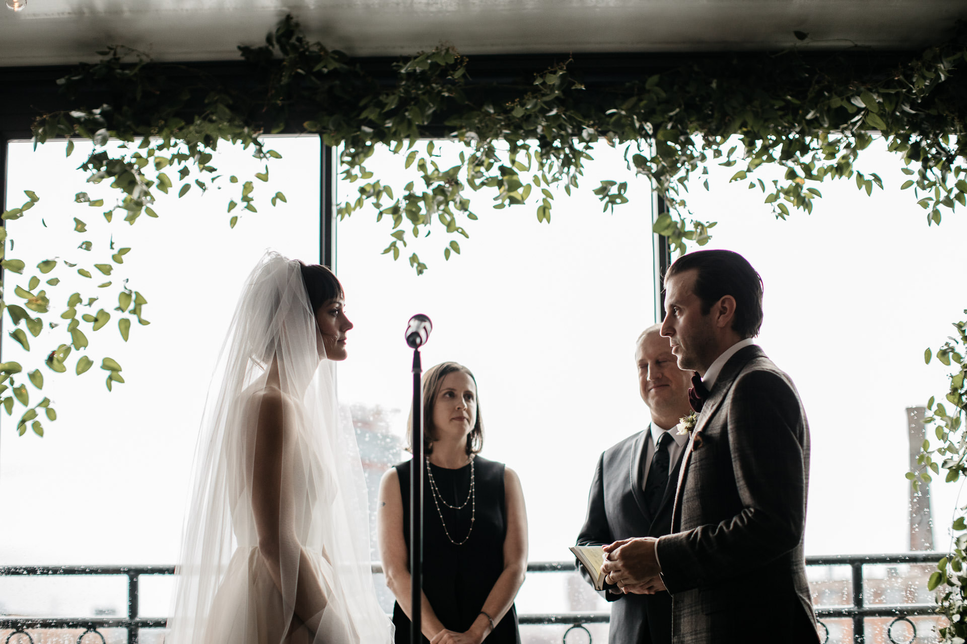 Courtney & Hank Wedding Wedding Brooklyn Box House Hotel, New York, by Jean-Laurent Gaudy