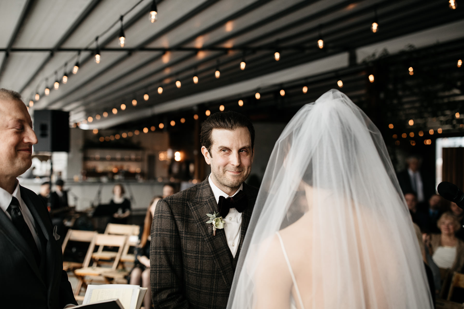 Courtney & Hank Wedding Wedding Brooklyn Box House Hotel, New York, by Jean-Laurent Gaudy