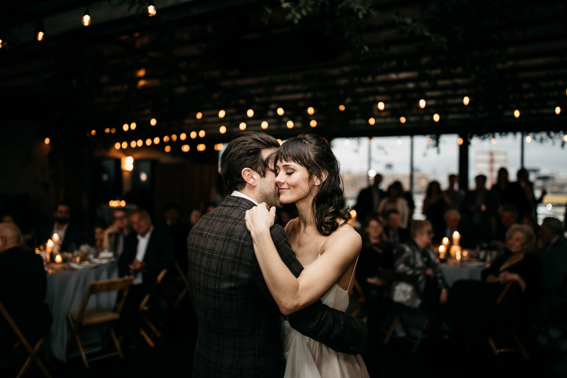 Courtney & Hank Wedding Wedding Brooklyn Box House Hotel, New York, by Jean-Laurent Gaudy