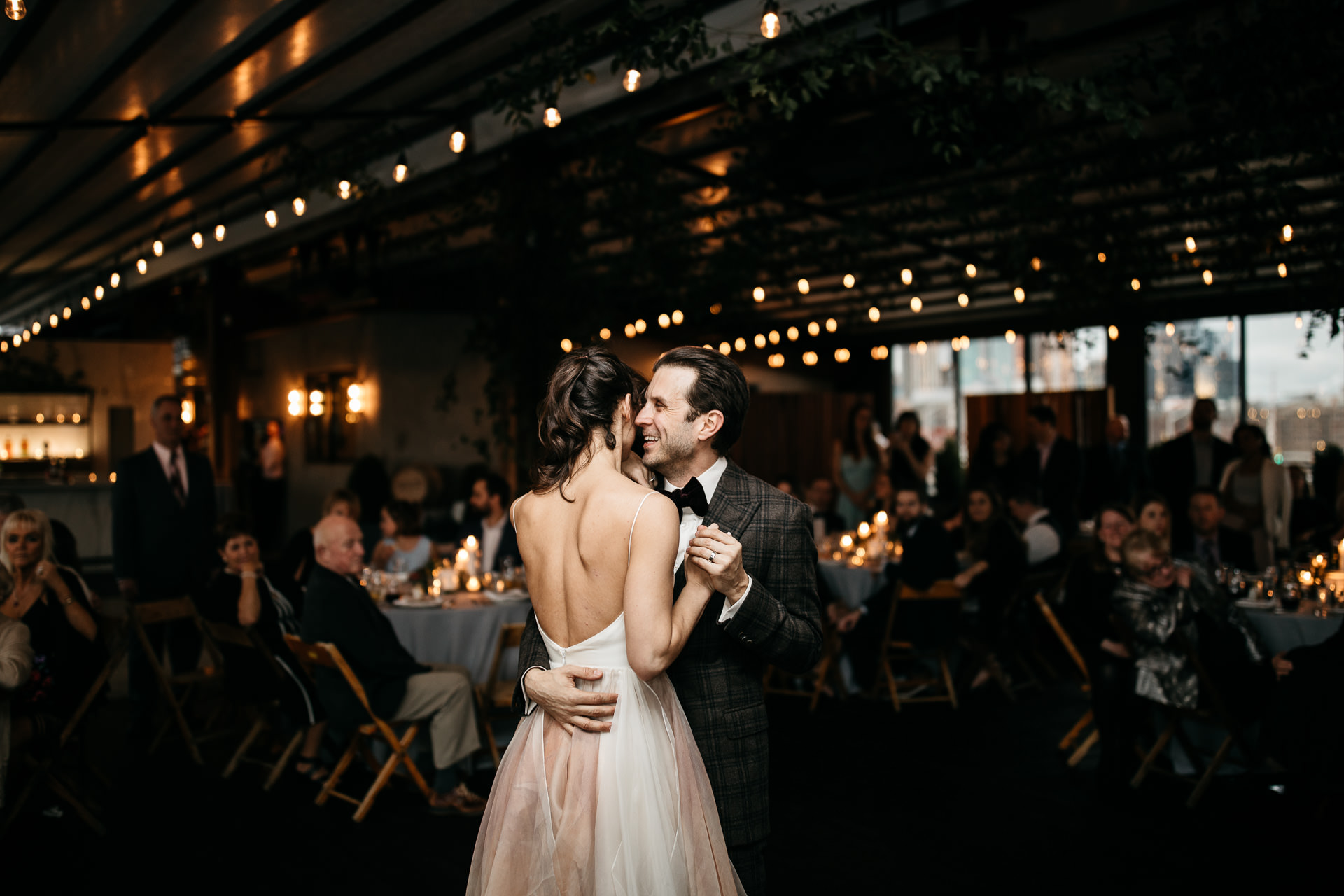 Courtney & Hank Wedding Wedding Brooklyn Box House Hotel, New York, by Jean-Laurent Gaudy
