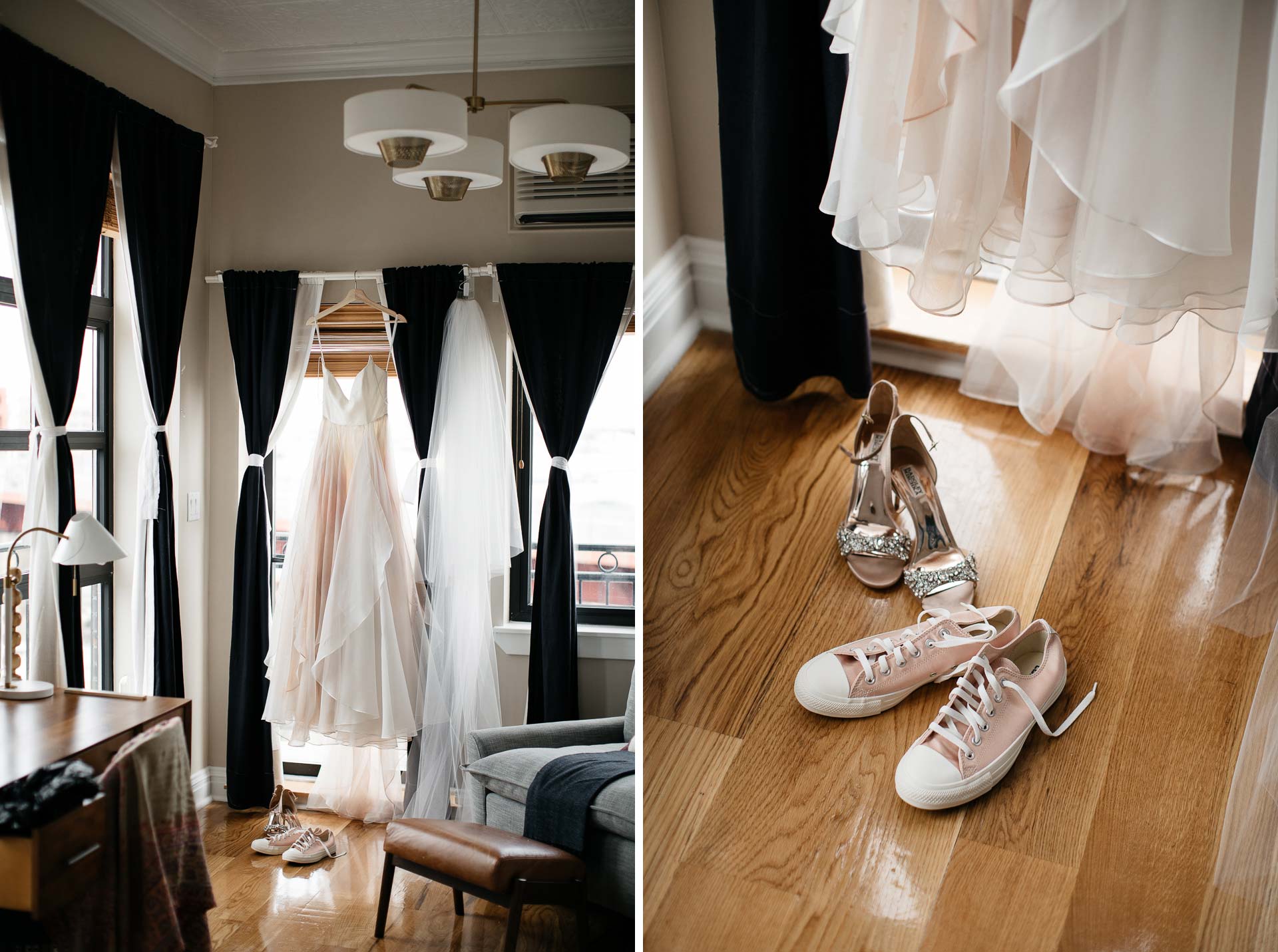 Courtney & Hank Wedding Wedding Brooklyn Box House Hotel, New York, by Jean-Laurent Gaudy