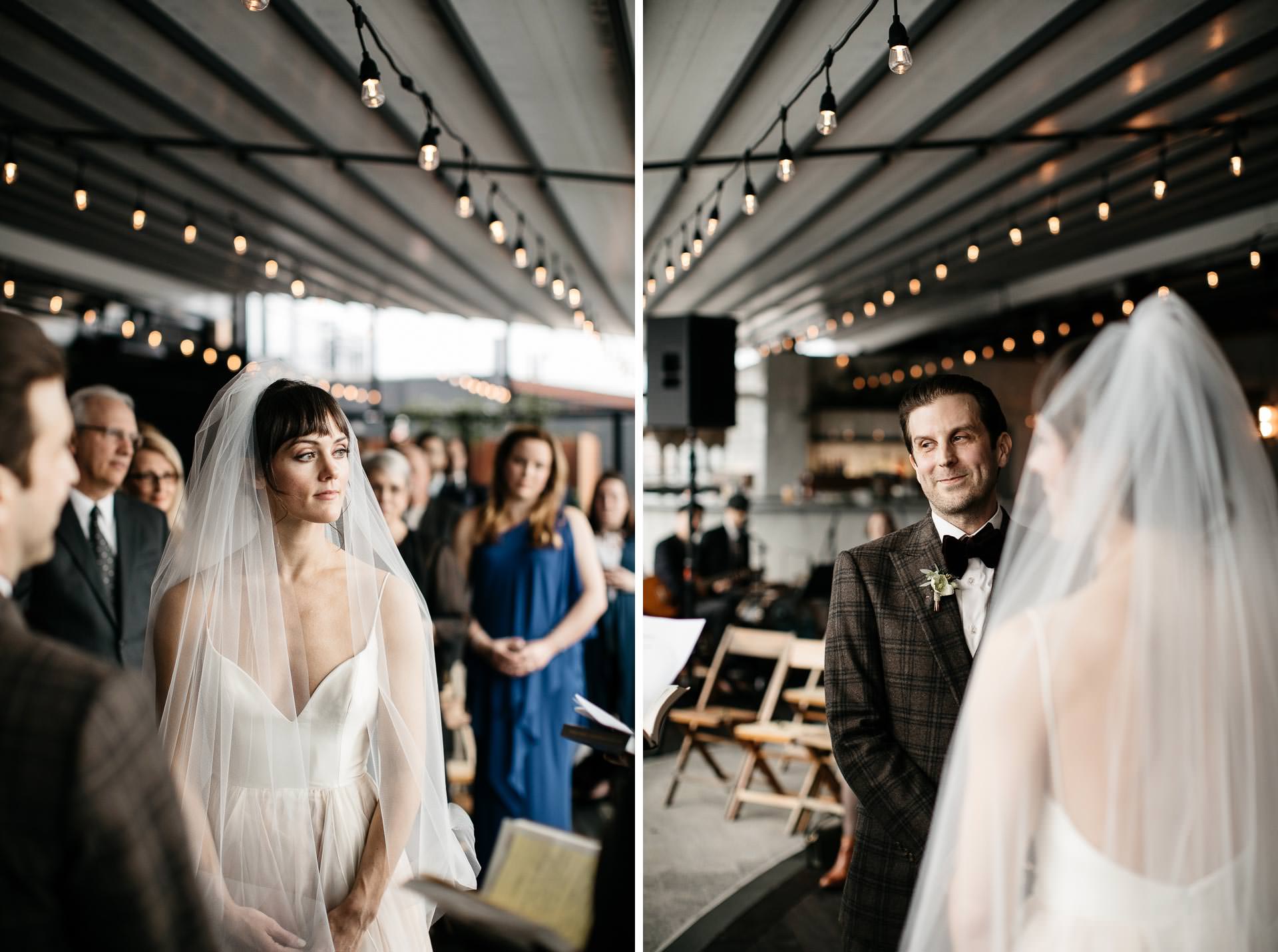 Courtney & Hank Wedding Wedding Brooklyn Box House Hotel, New York, by Jean-Laurent Gaudy
