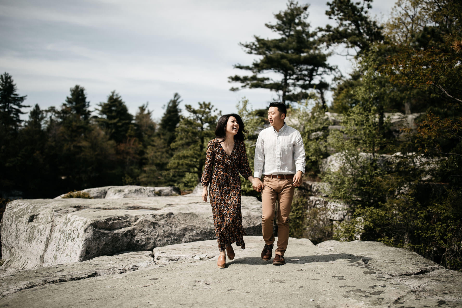 Jinie & Peter's Engagement in Catskills Minnewaska State Park, New York, by Jean-Laurent Gaudy