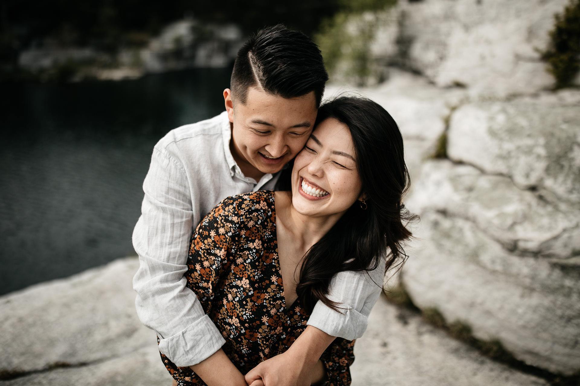 Jinie & Peter's Engagement in Catskills Minnewaska State Park, New York, by Jean-Laurent Gaudy