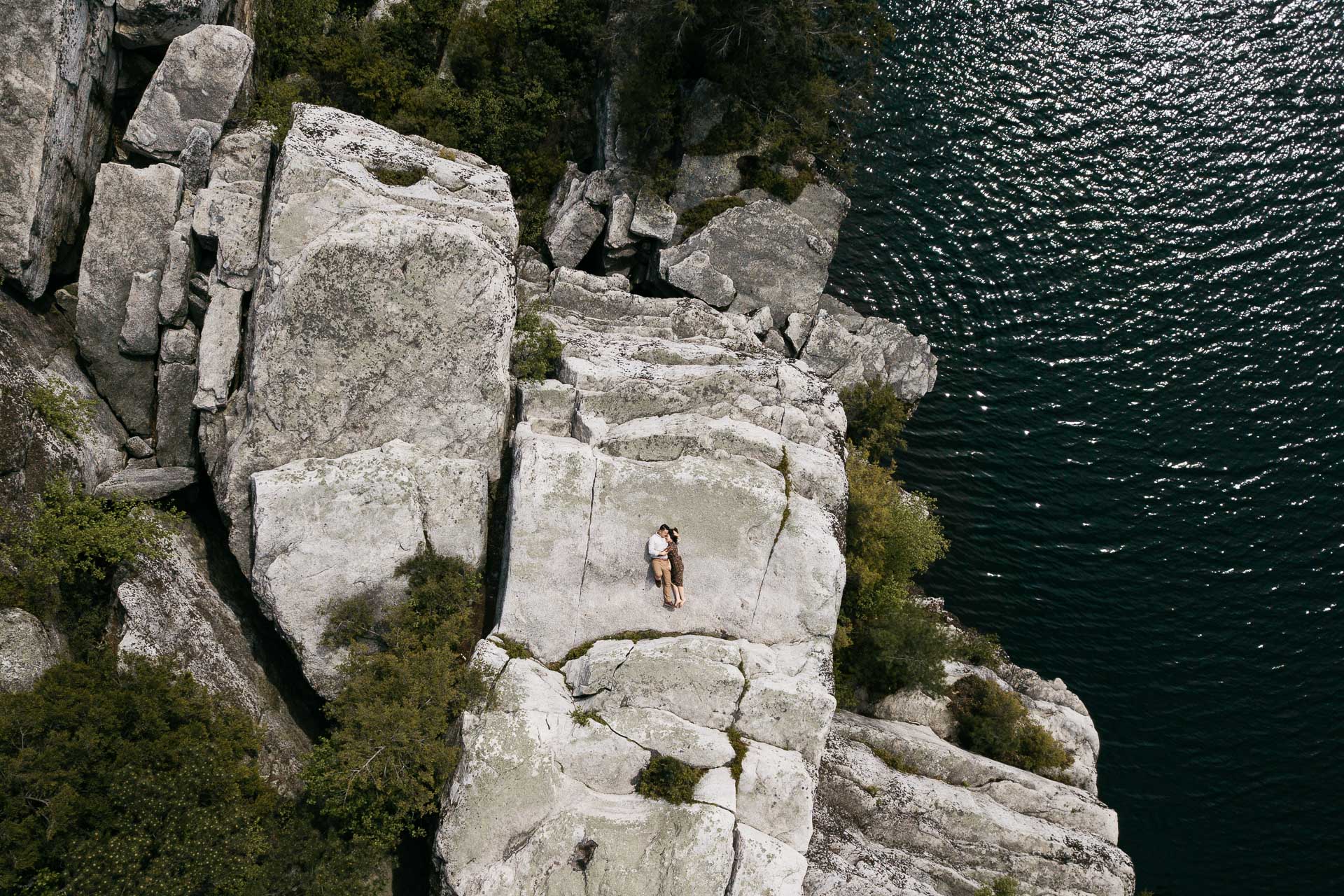 Jinie & Peter's Engagement in Catskills Minnewaska State Park, New York, by Jean-Laurent Gaudy