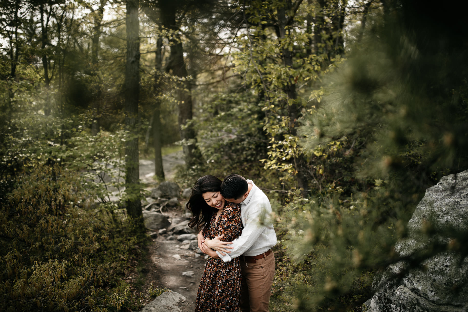 Jinie & Peter's Engagement in Catskills Minnewaska State Park, New York, by Jean-Laurent Gaudy