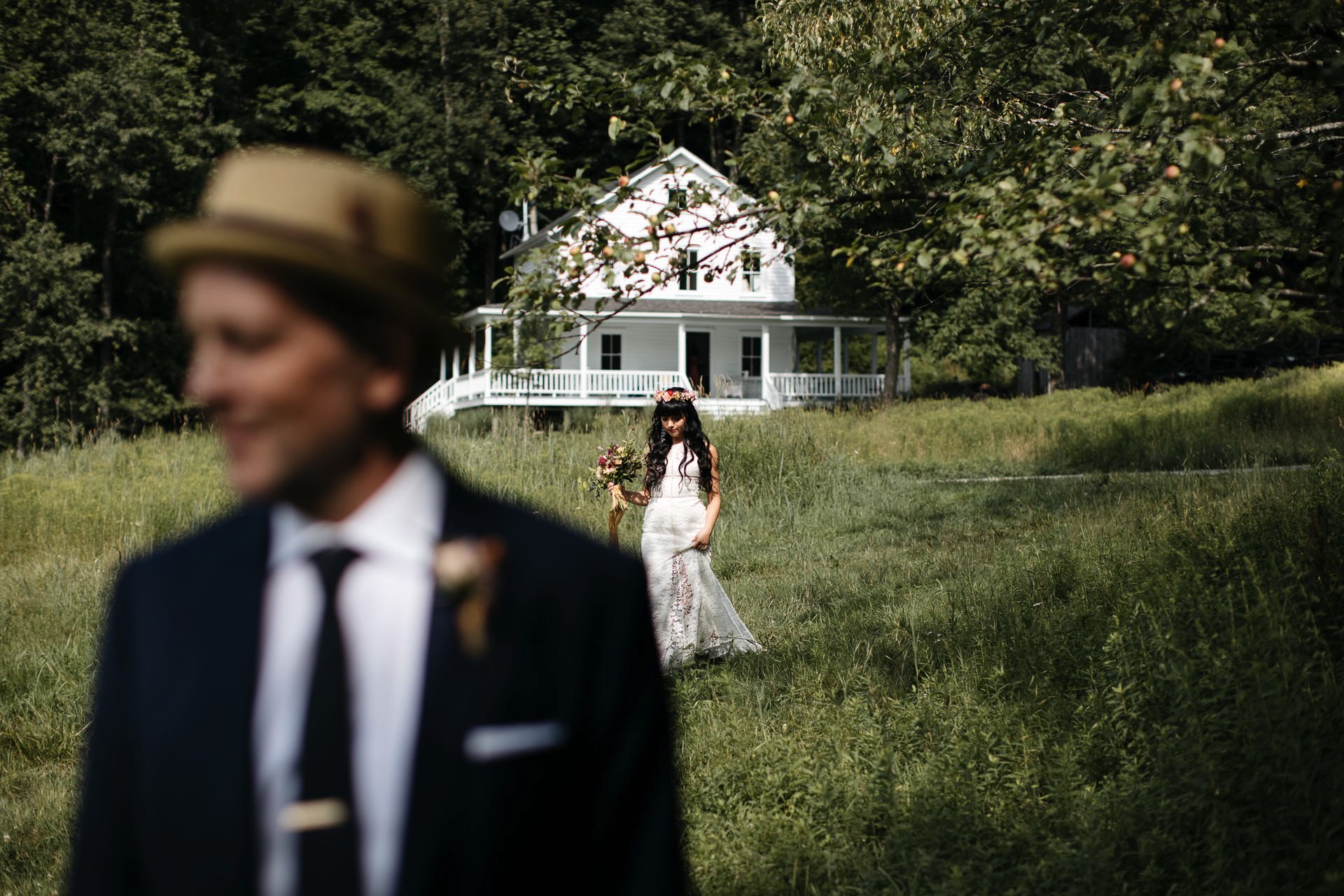 Victoria & Mark Wedding Handsome Hollow, Catskills, by Jean-Laurent Gaudy