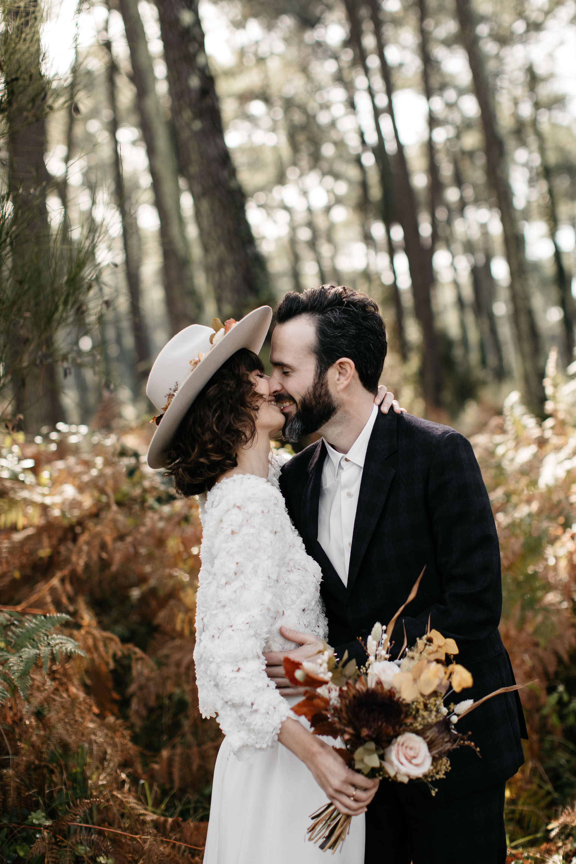 Boho Intimate Wedding France, Biarritz, by Jean-Laurent Gaudy