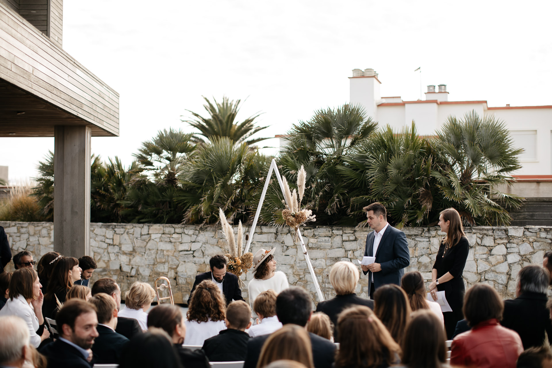 Boho Intimate Wedding France, Biarritz, by Jean-Laurent Gaudy