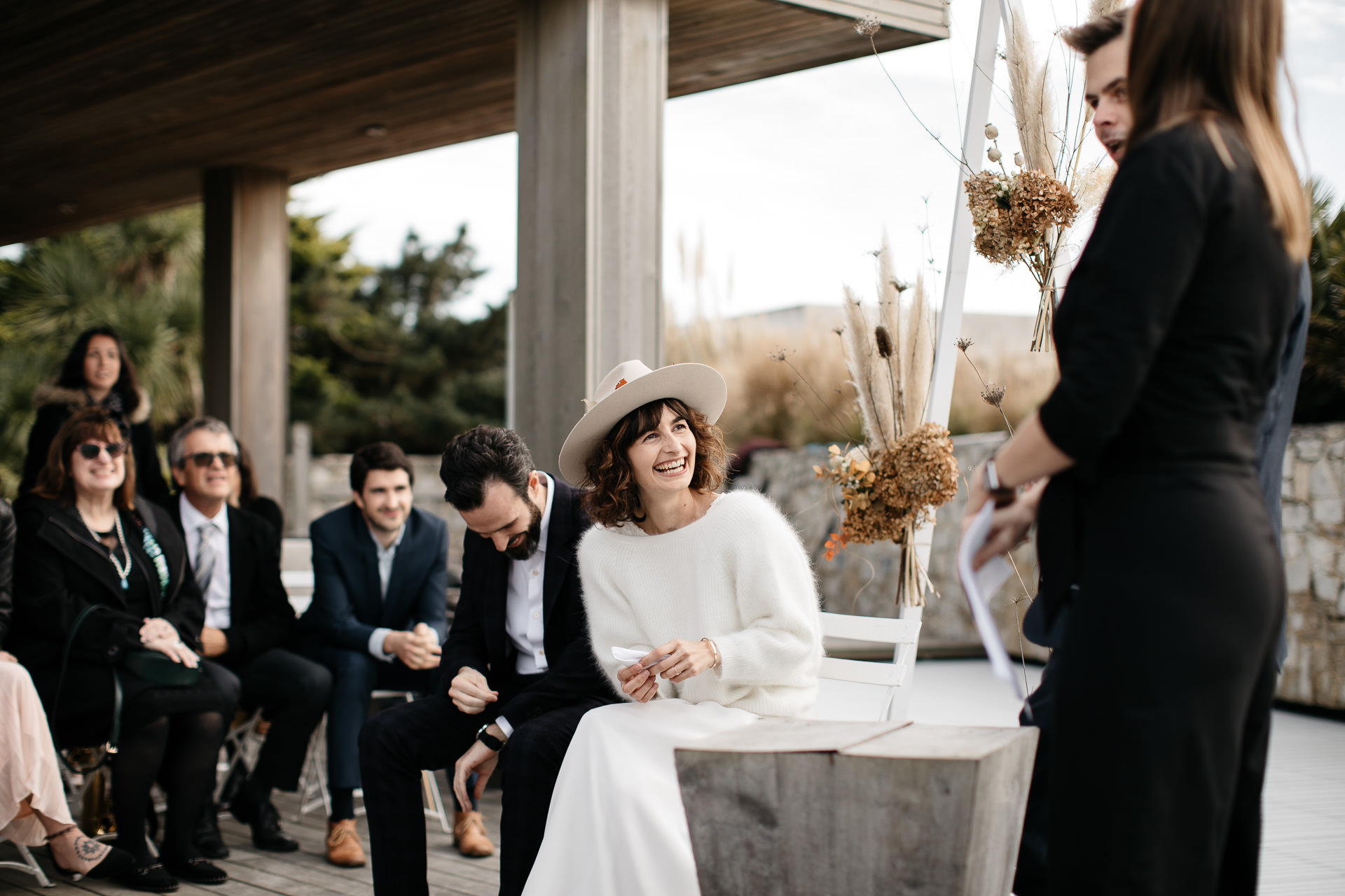 Boho Intimate Wedding France, Biarritz, by Jean-Laurent Gaudy