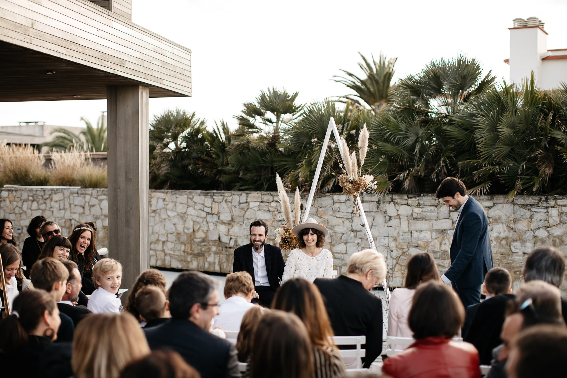 Boho Intimate Wedding France, Biarritz, by Jean-Laurent Gaudy
