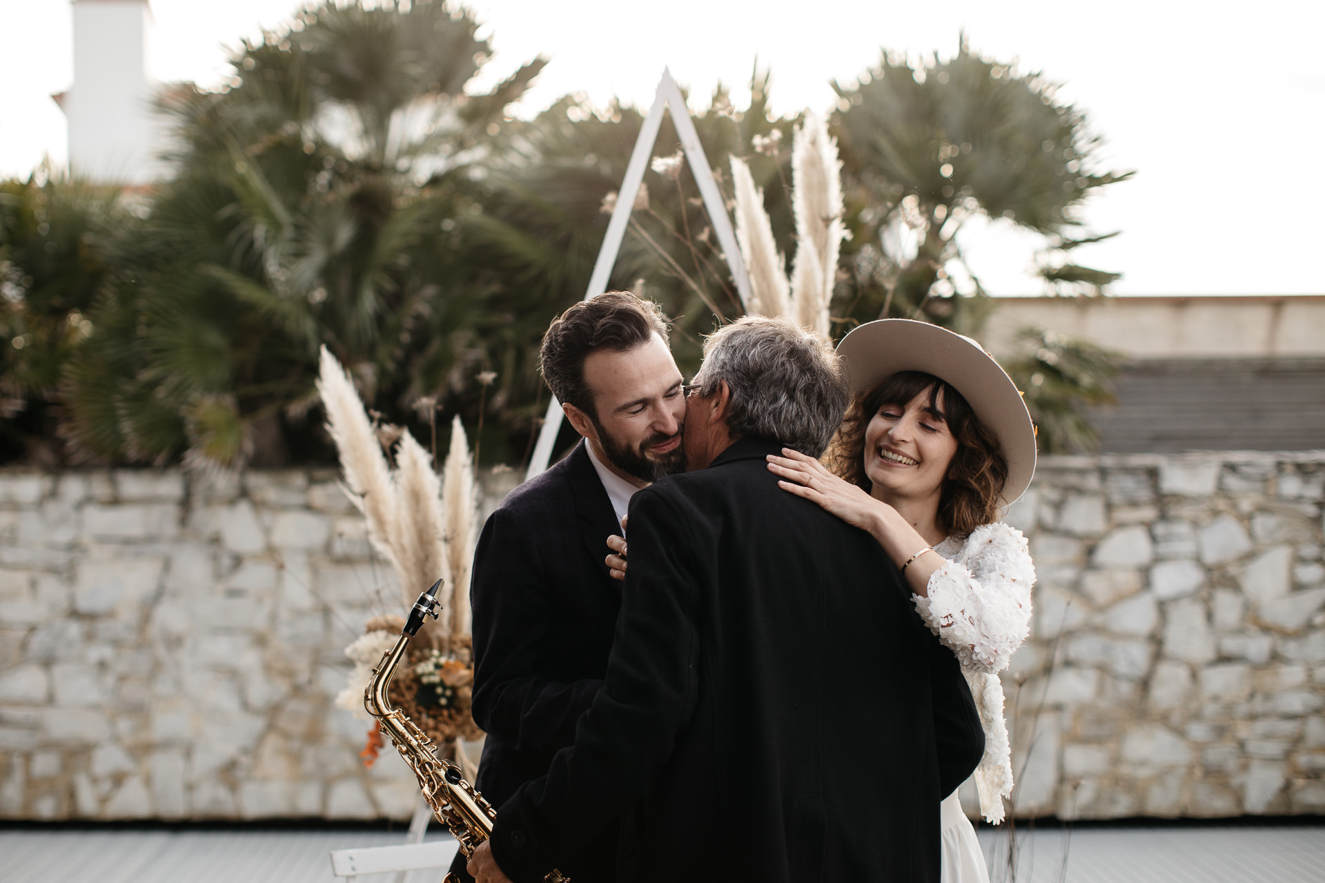 Boho Intimate Wedding France, Biarritz, by Jean-Laurent Gaudy
