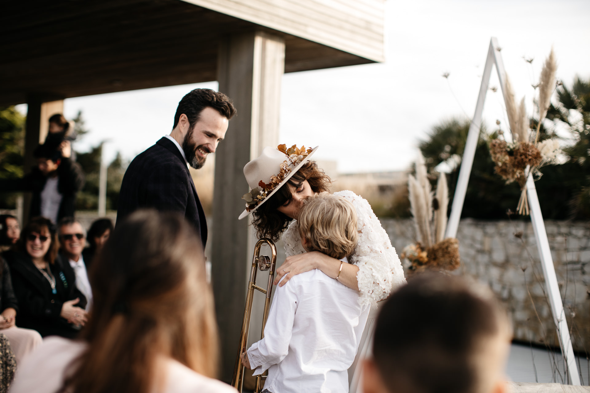 Boho Intimate Wedding France, Biarritz, by Jean-Laurent Gaudy