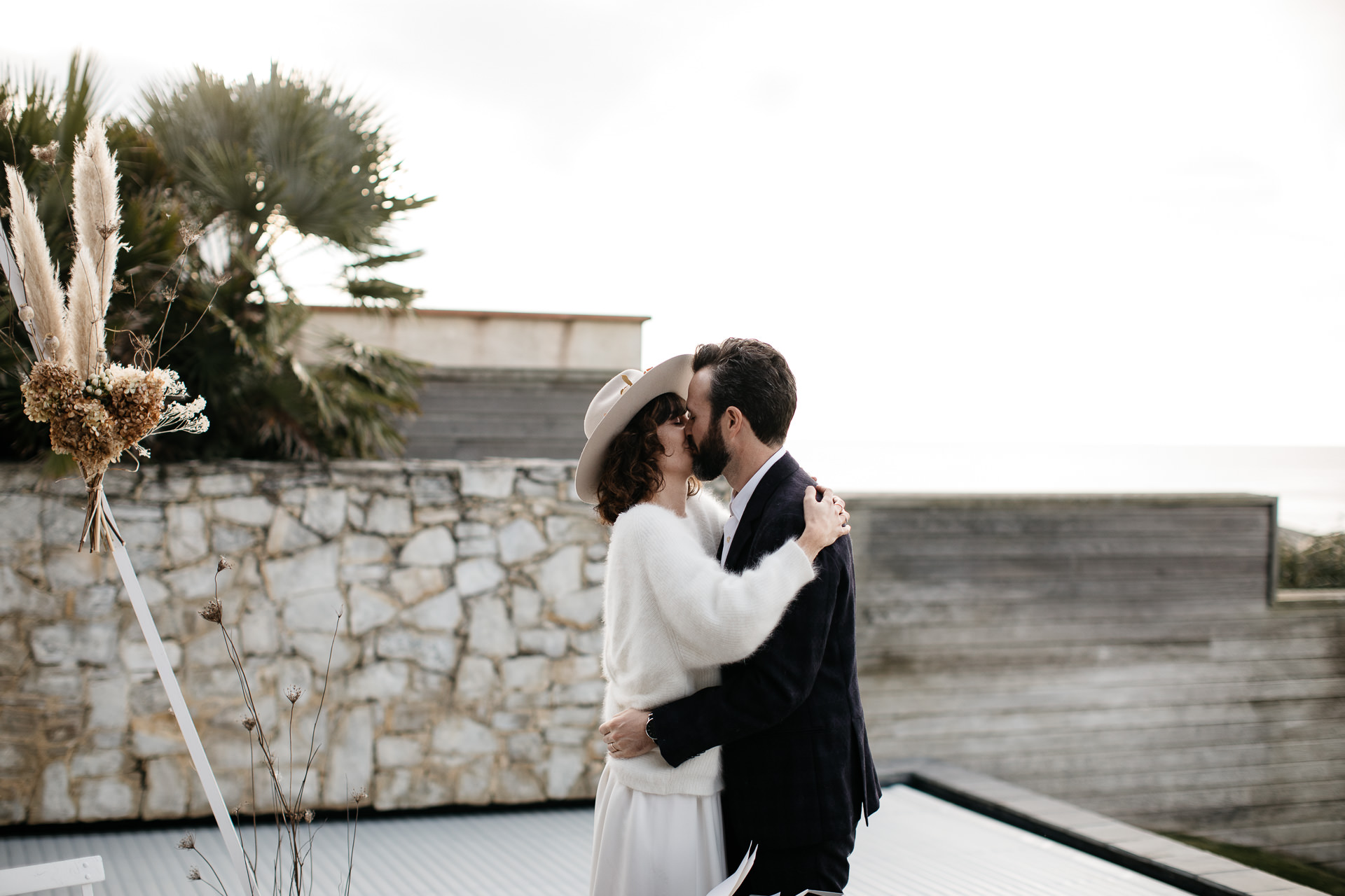 Boho Intimate Wedding France, Biarritz, by Jean-Laurent Gaudy