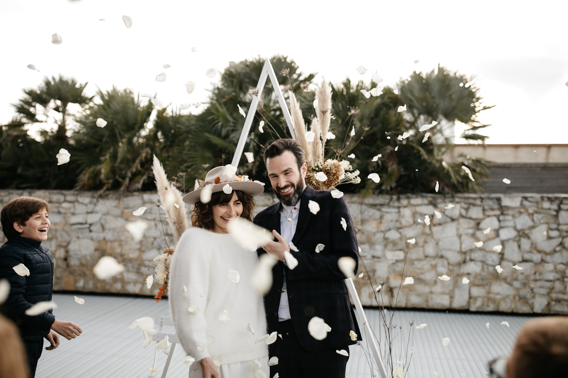 Boho Intimate Wedding France, Biarritz, by Jean-Laurent Gaudy