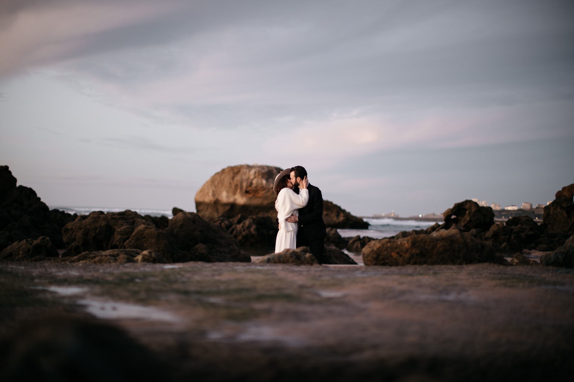Boho Intimate Wedding France, Biarritz, by Jean-Laurent Gaudy