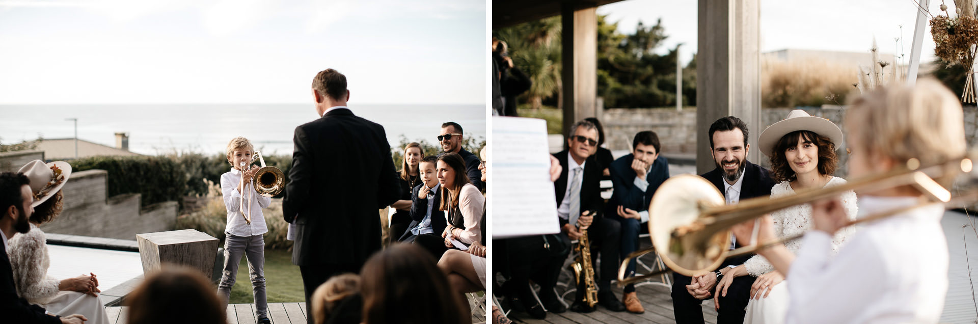 Boho Intimate Wedding France, Biarritz, by Jean-Laurent Gaudy