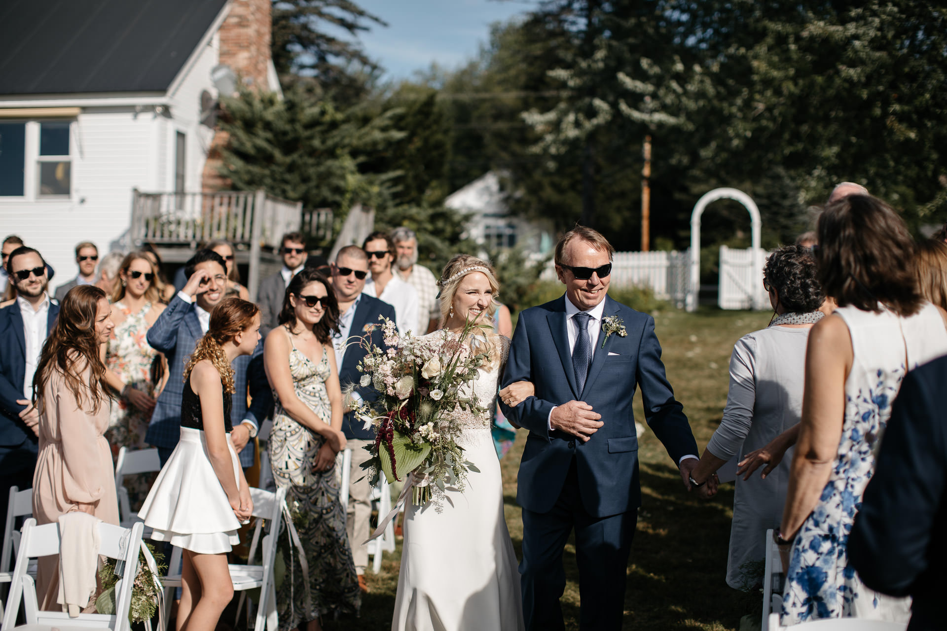 Boho Intimate Wedding in Maine By Jean-Laurent Gaudy Photography