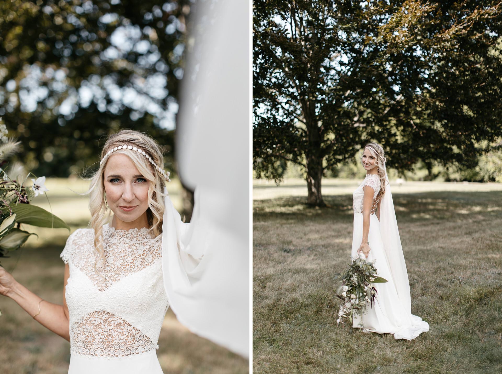 Boho Intimate Wedding in Maine By Jean-Laurent Gaudy Photography