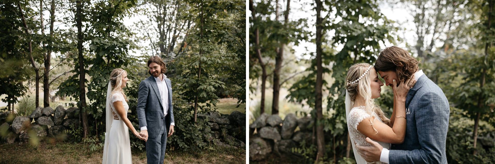 Boho Intimate Wedding in Maine By Jean-Laurent Gaudy Photography