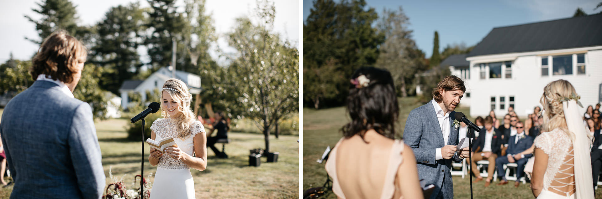 Boho Intimate Wedding in Maine By Jean-Laurent Gaudy Photography