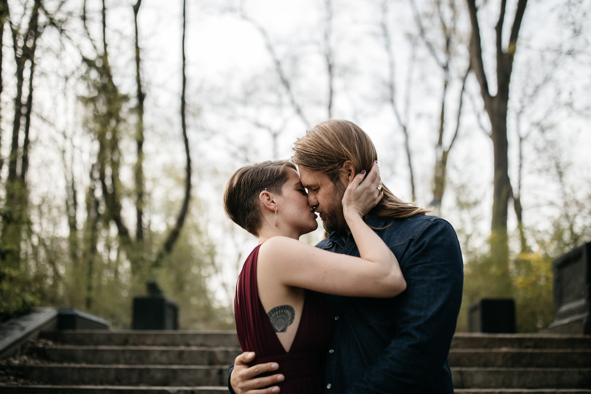 Engagement Session in Brooklyn by Jean-Laurent Gaudy Photography