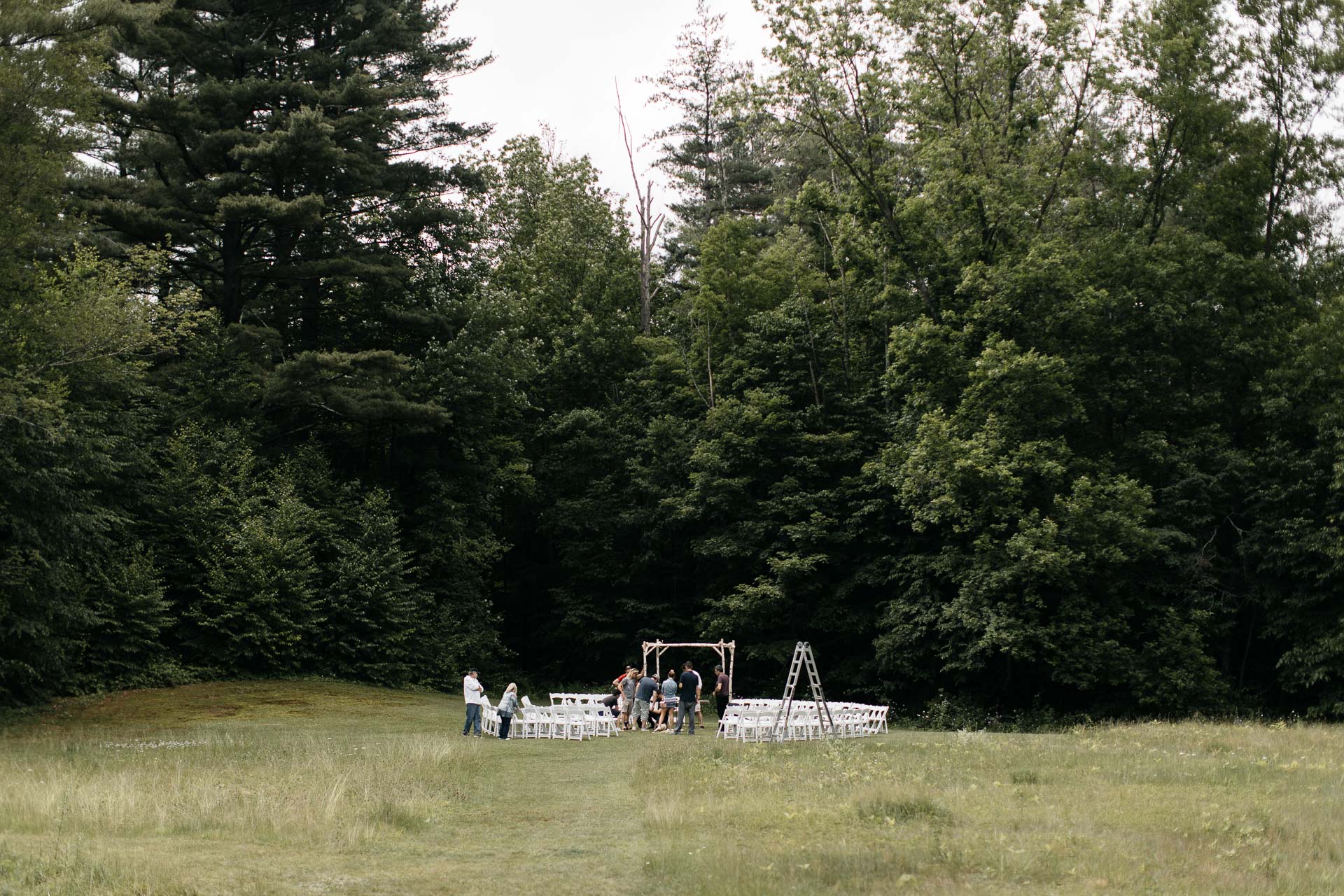 Rachel & David Boho Catskills wedding at Foxfire Moutain House by Jean-Laurent Gaudy